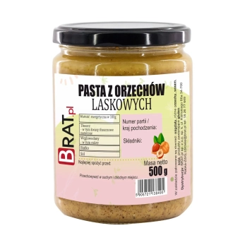 Pasta z orzechów laskowych 500g