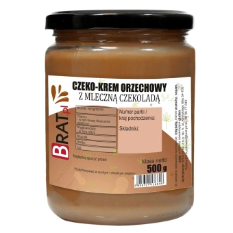 CZEKO-KREM - krem orzechowy z mleczną czekoladą 500g