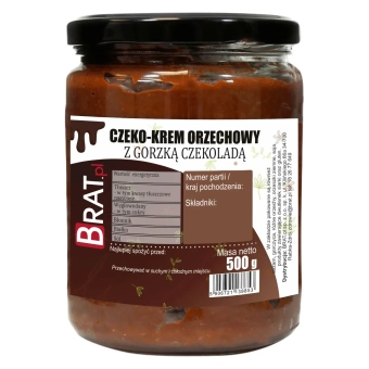 CZEKO-KREM - krem orzechowy z gorzką czekoladą 500g
