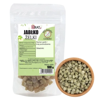Jabłko kostki (żelki) bez dodatku cukru 100g