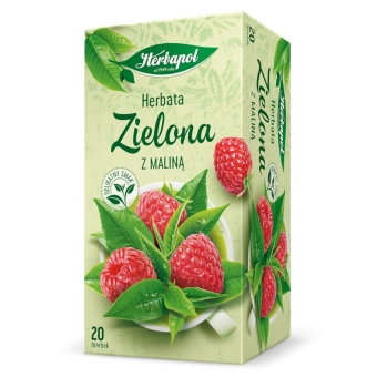 Herbata zielona z maliną 1,7g x 20 szt.