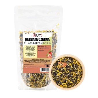 Herbata czarna - Strawberry Smoothie 100g