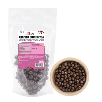 Prażona ciecierzyca w mlecznej czekoladzie 500g