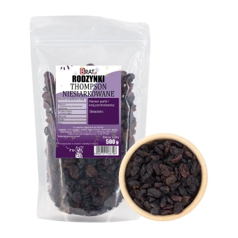 Rodzynki niesiarkowane Thompson 500g