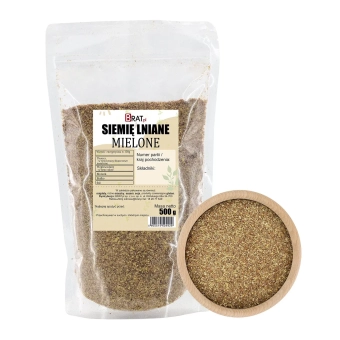 Siemię lniane mielone 500g