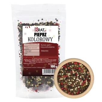 Pieprz kolorowy ziarno 100g