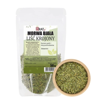 Morwa biała - liść krojony 50g