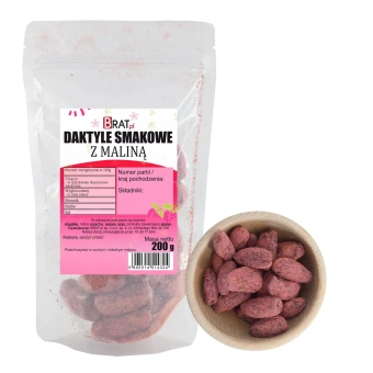 Daktyle smakowe z malinami 200g