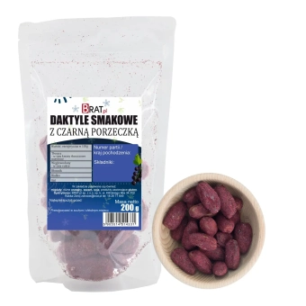 Daktyle smakowe z czarną porzeczką 200g