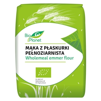 Mąka z płaskurki pełnoziarnista 1kg BIO