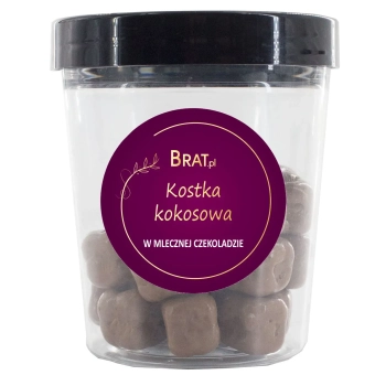 Kostka kokosowa w mlecznej czekoladzie 80g