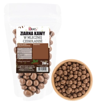 Ziarna kawy w mlecznej czekoladzie 200g