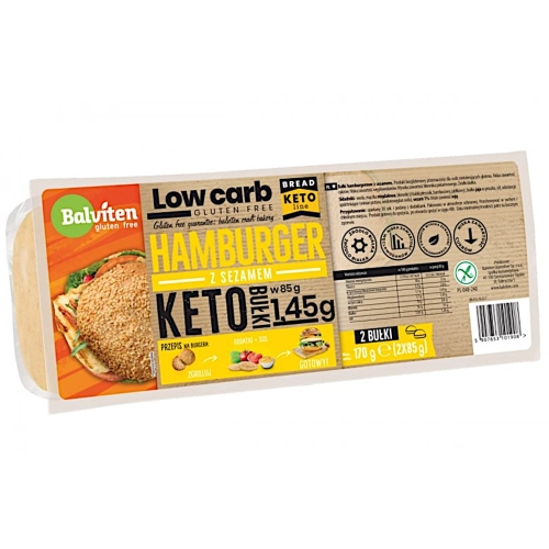 Bułki hamburgerowe KETO 2x85g Bezglutenowe.jpg