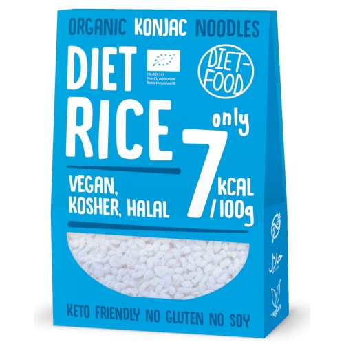 Makaron konjac w kształcie ryżu bezglutenowy 385g