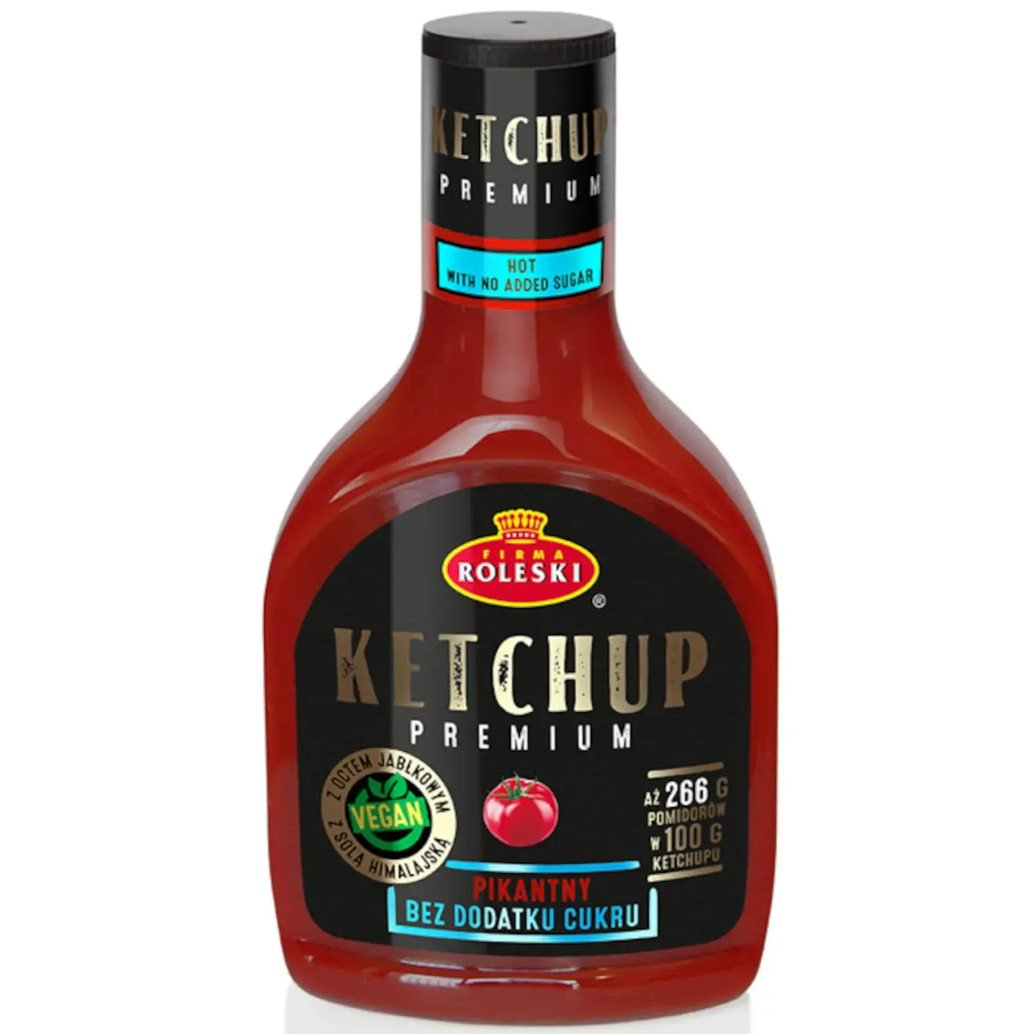 Ketchup Pikantny Premium bez dodatku cukru 425g